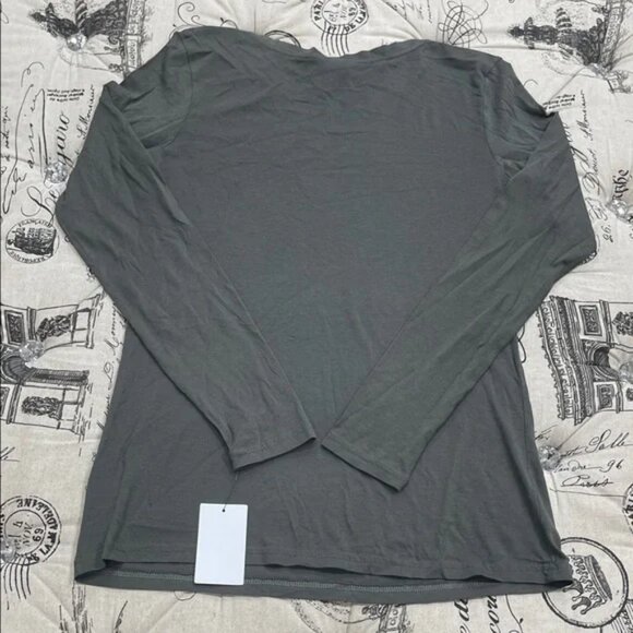 Caslon Charcoal Long Sleeve Top - Picture 5 of 6